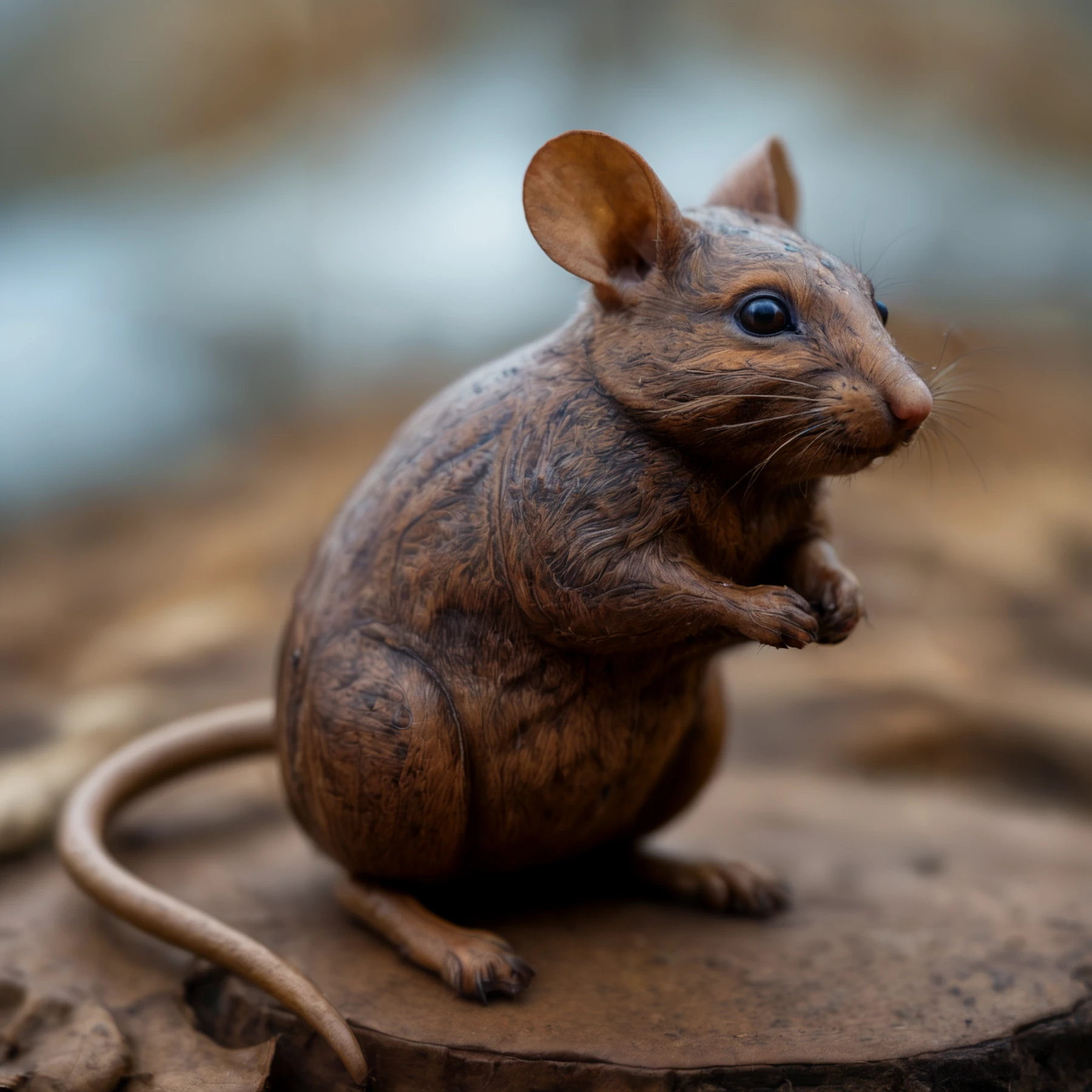 photo, highly detailed, 

A clever leather fieldmouse. Standing.

<lora:MadeOfLeather01_CE_SDXL:0.8> LthrCE