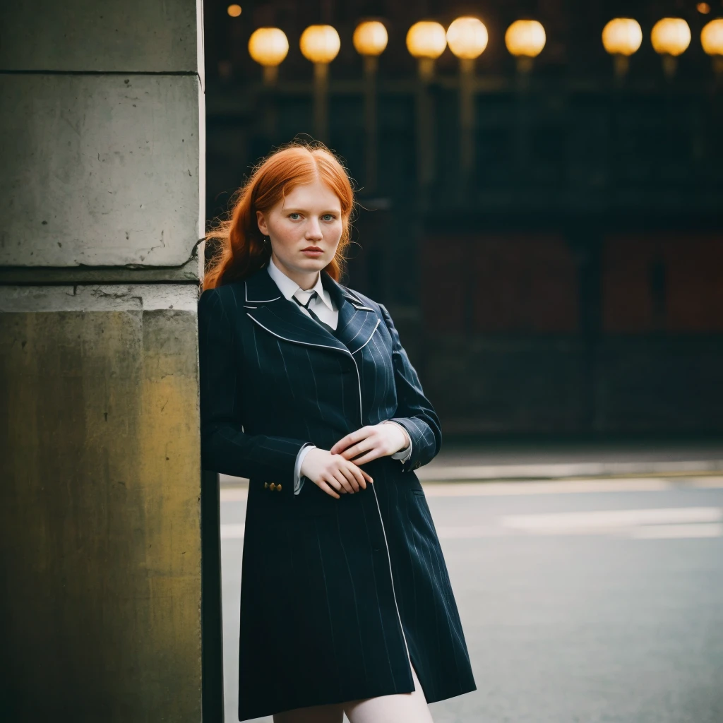 Krakow, <lora:TessMcMillan:1> 22 year old Tess McMillan.  decently dressed, posing for a photo on the barricades for women's rights , 4k,raw, professionally color graded masterpiece