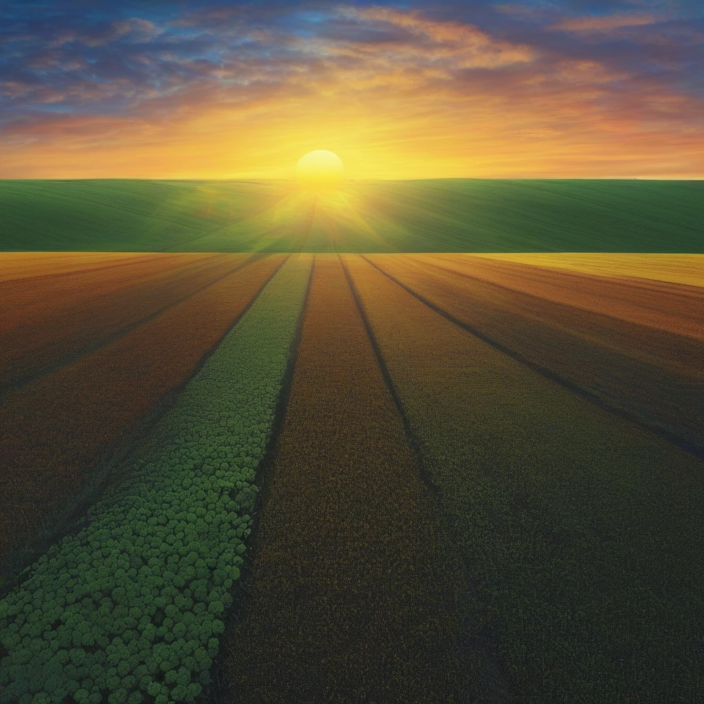 artrtsng, dawn, Fool, fields, promise, earth, strides, mirth, sky, sunrise, hope