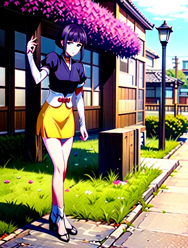 Nemu Kurotsuchi, solo, standing, outside, 1girl <lora:Nemu-Kurotsuchi:1>