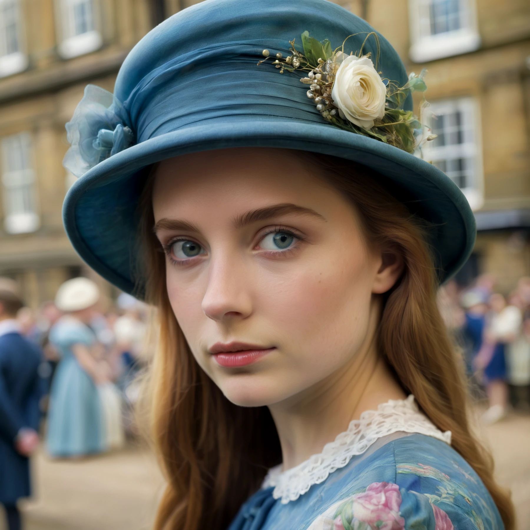 Closeup of a beautiful young English woman. Cap.

<lora:WhimsyLondon_CE_SDXL:0.6> WhimLonCE