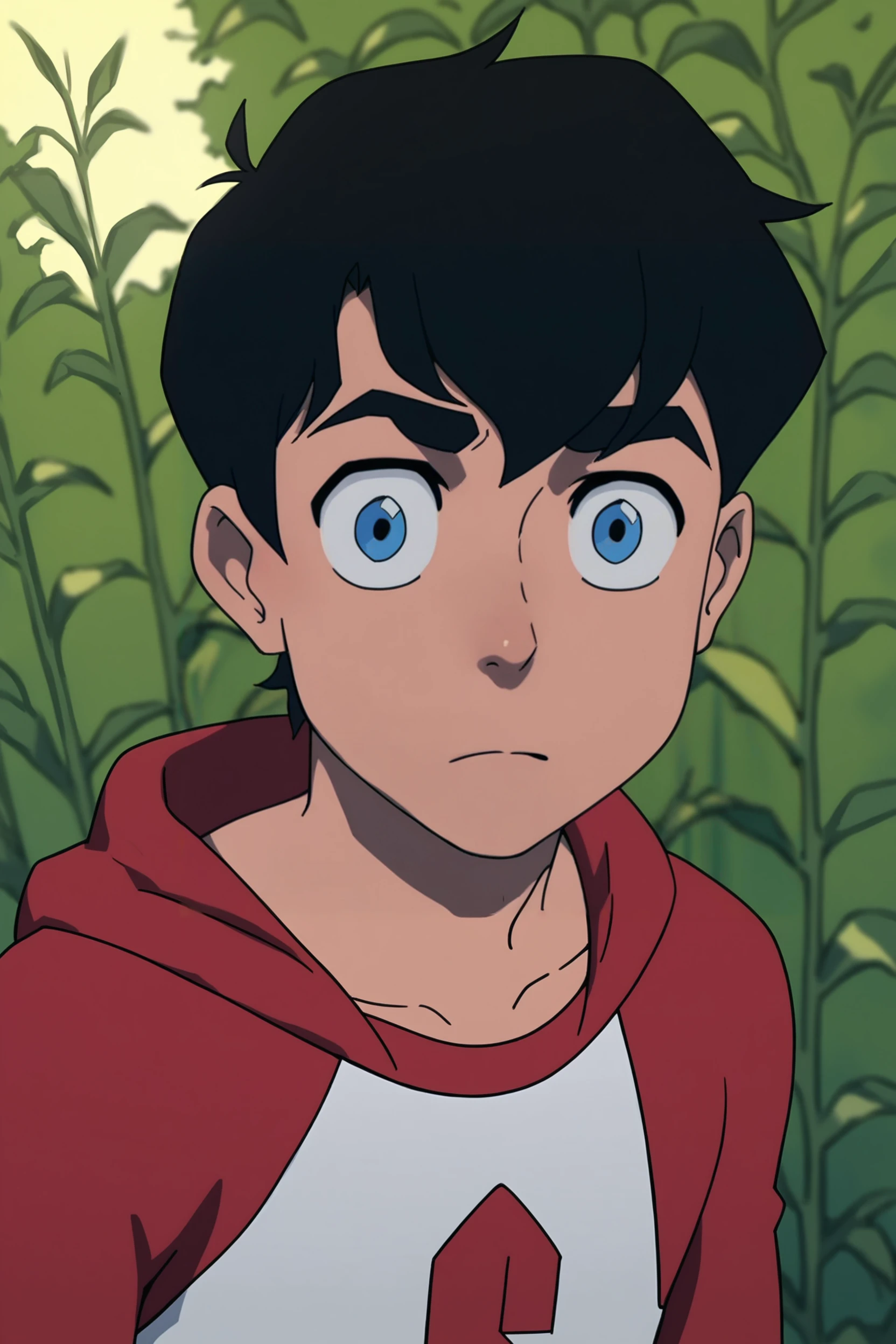 source_cartoon, score_9, score_8_up, score_7_up, score_6_up, score_5_up, score_4_up <lora:Superboy_My_Adventures_with_Superman:1> superboix, 1boy, black hair, blue eyes, parody, young, male