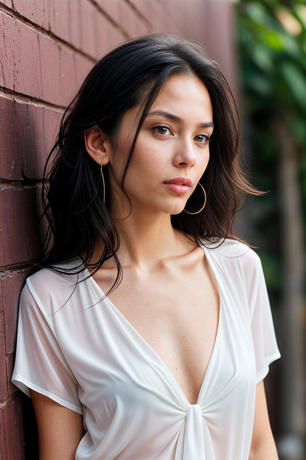 sexy girl with sad face