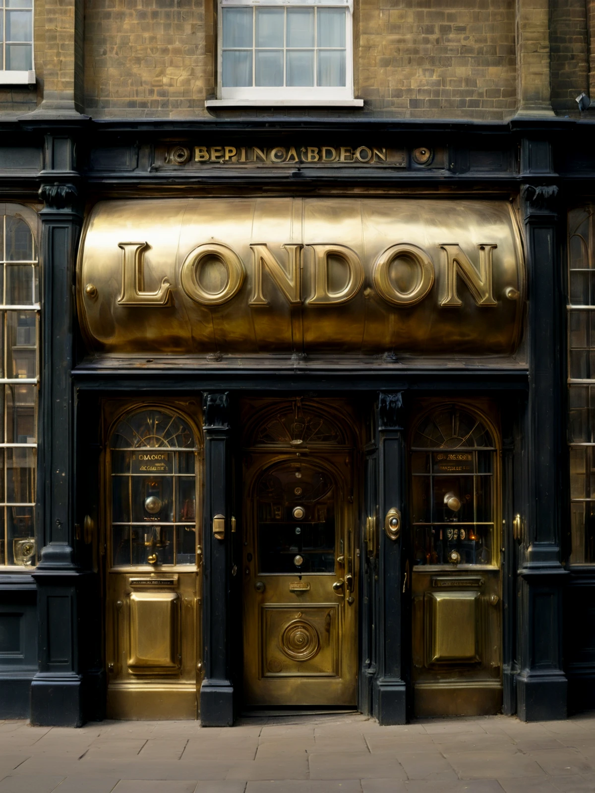 A brass sign (text: "LONDON")

Atmospheric.


<lora:WhimsyLondon2_CE_SDXL:0.85> WhimLonCE