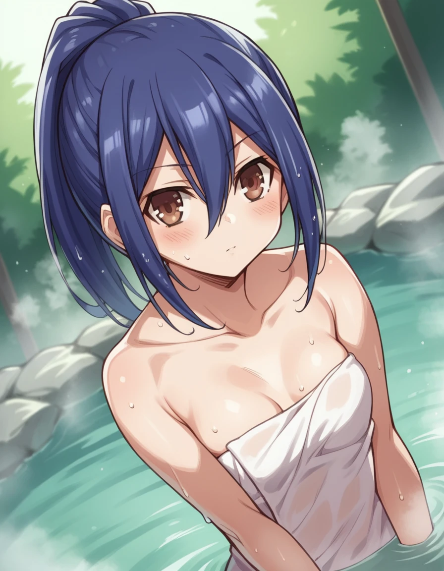 core_9, score_8_up, score_7_up, score_6_up, score_5_up, score_4_up, BREAK, source_anime, solo, 1girl, Fuwa Kokone, blue hair, medium hair, green eyes, lite smile, micro slingshot swimsuit, looking at viewer, small breast, erect nipples, dirty large areola, (skinny), milf, natural (black:1.2) armpit hair, nsfw, sitting, (Eating poop on a plate with a fork and knife, drinking cum milk:1.1), in the restaurant, upper body