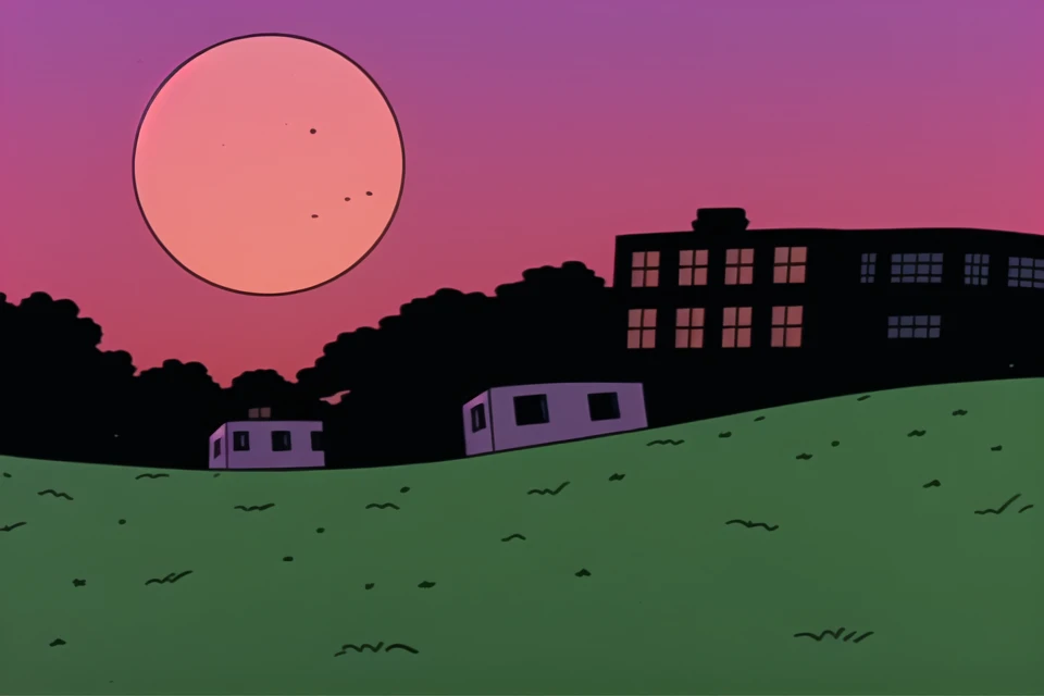 <lora:Rugrats_90s_Style:0.75> rugrats_style, landscape, scenery, cityscape, sunset, <lora:lcm_sd15_mini_6mb:1.0>