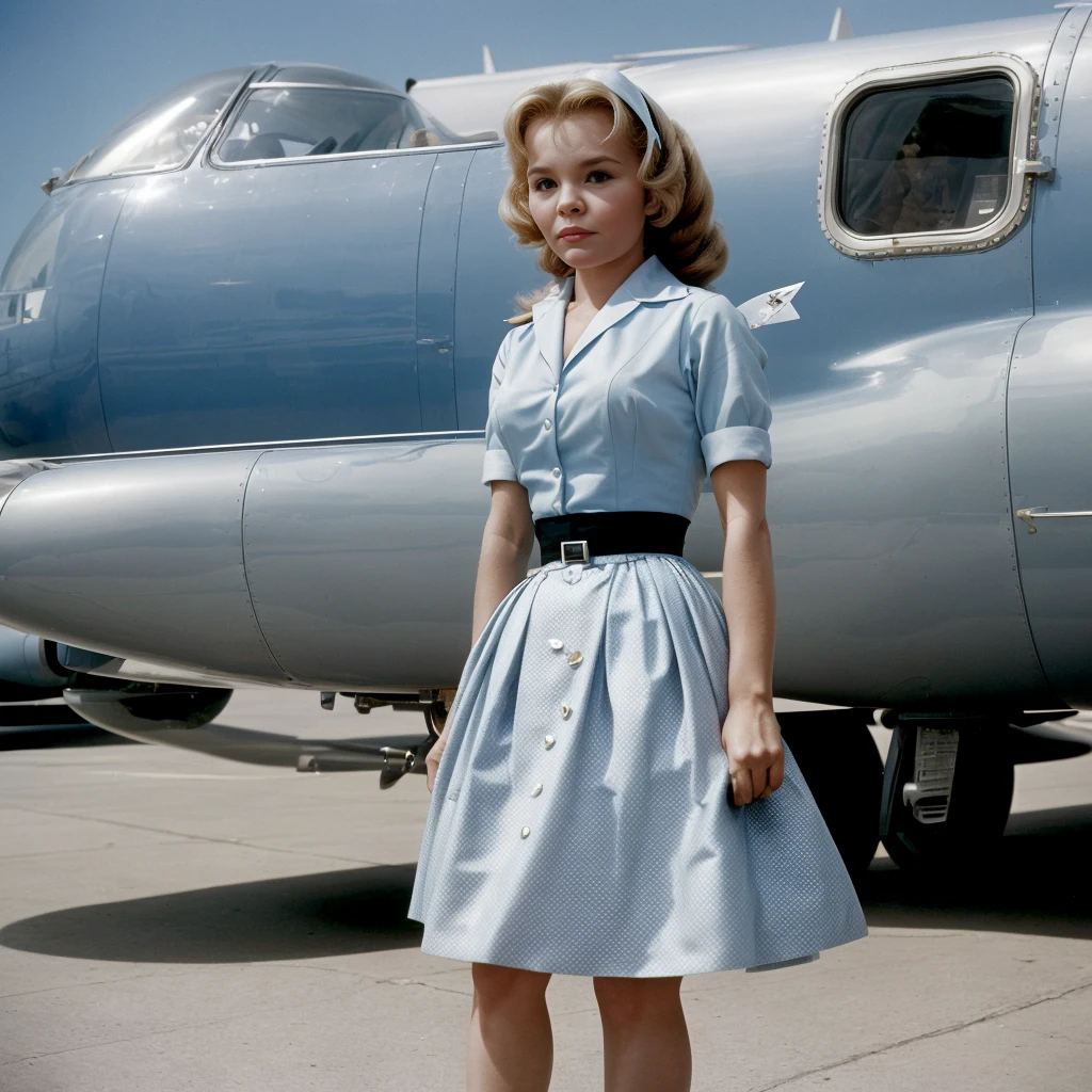 <lora:TuesdayWeld:1>tuesday weld as a stewardess, solo, 4k, raw, tack sharp, highest quality