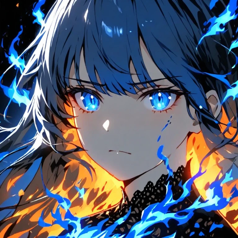 ,onfire,1girl,solo,portrait,blue flames,dress
<lora:multi-colored_flames-xl-6:0.8>