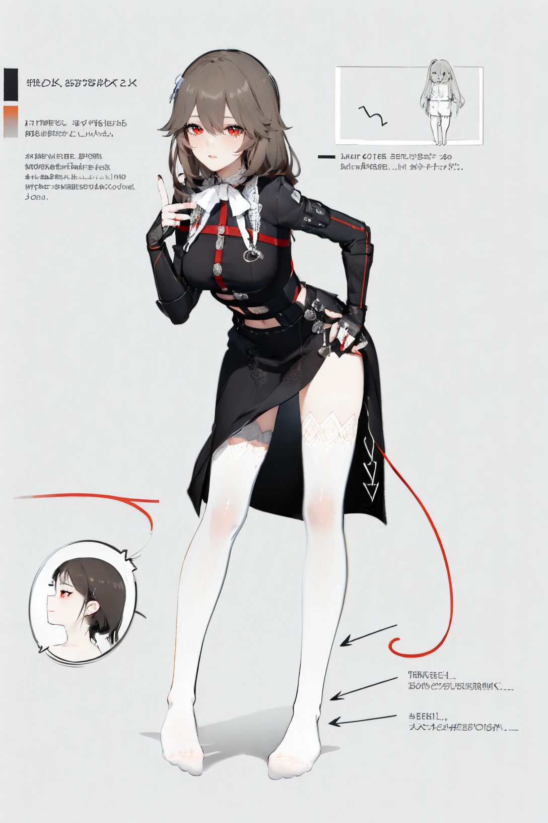 Virtual Character Design,concept character sheet, face, modern design, 1 woman,sexy concept,