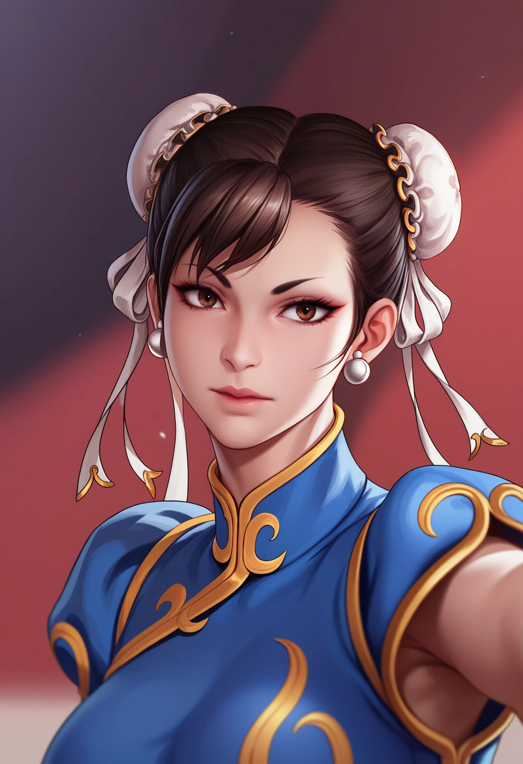 score_9, score_7_up <lora:liangxing-guy-PONY-DORAv1:1>, 1girl, solo, portrait, chun-li, depth of field,