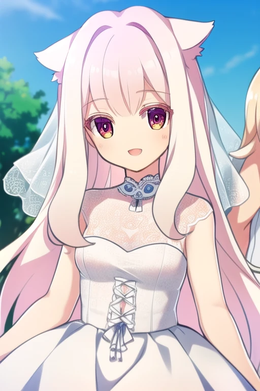 gran calidad ++ Extremely detailed high resolusionolution, very aesthetic, ojos expresivos, (((Cara perfecta))), (((face symmetrical))), ((good anatomy)), (((manos perfectas))), (((8k))), UHD, Fondo de pantalla HD, (((alta calidra detallada, (((((1girl)))))), solamente, Obra maestra, La mejor calidad, high resolusion, Altamente detallado, (illustration), hermosos ojos detallados, (((combatant))), (((1girl))), ((((cuerpo completo)))), (((((((illyasviel von einzbern)))))), (((((princess_celestia)))), ((((forma humana)))), (((((smile))))), ((princesa celestia humanizada)), Celestia, Celestia de My Little Poni, celestia en forma de milf, Cabello largo y ondulado, (((red eyes))), (((strapless tube dress))), (((purple heart promise))), (((white dress))), (((milfication))), (((mature female))), (((gigantic breasts))), (((orejas blancas de pony))), (((Dedos detallados))), (((white wings on the back))), (((cuerno de unicornio))), Dedos precisos, Manos no antinaturales, strange eye, columnas griegas, exterior, hermoso bosque majestuoso, hojas de parra rodeando las columnas, arbustos de flores por todas partes, cielo despejado, bright sunny day, water lilies, bosque celestial,