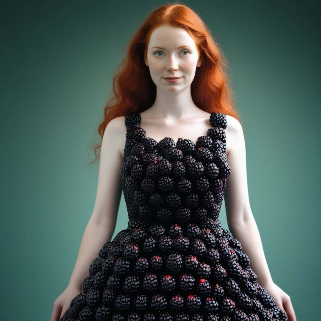 blackberryworld dress on a redhair woman