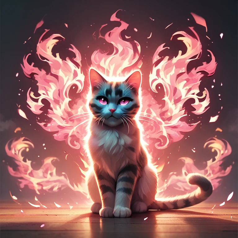 score_9,score_8_up,,score_7_up,onfire,cat,pink flames,
<lora:multi-colored_flames-pony-8:0.8>.