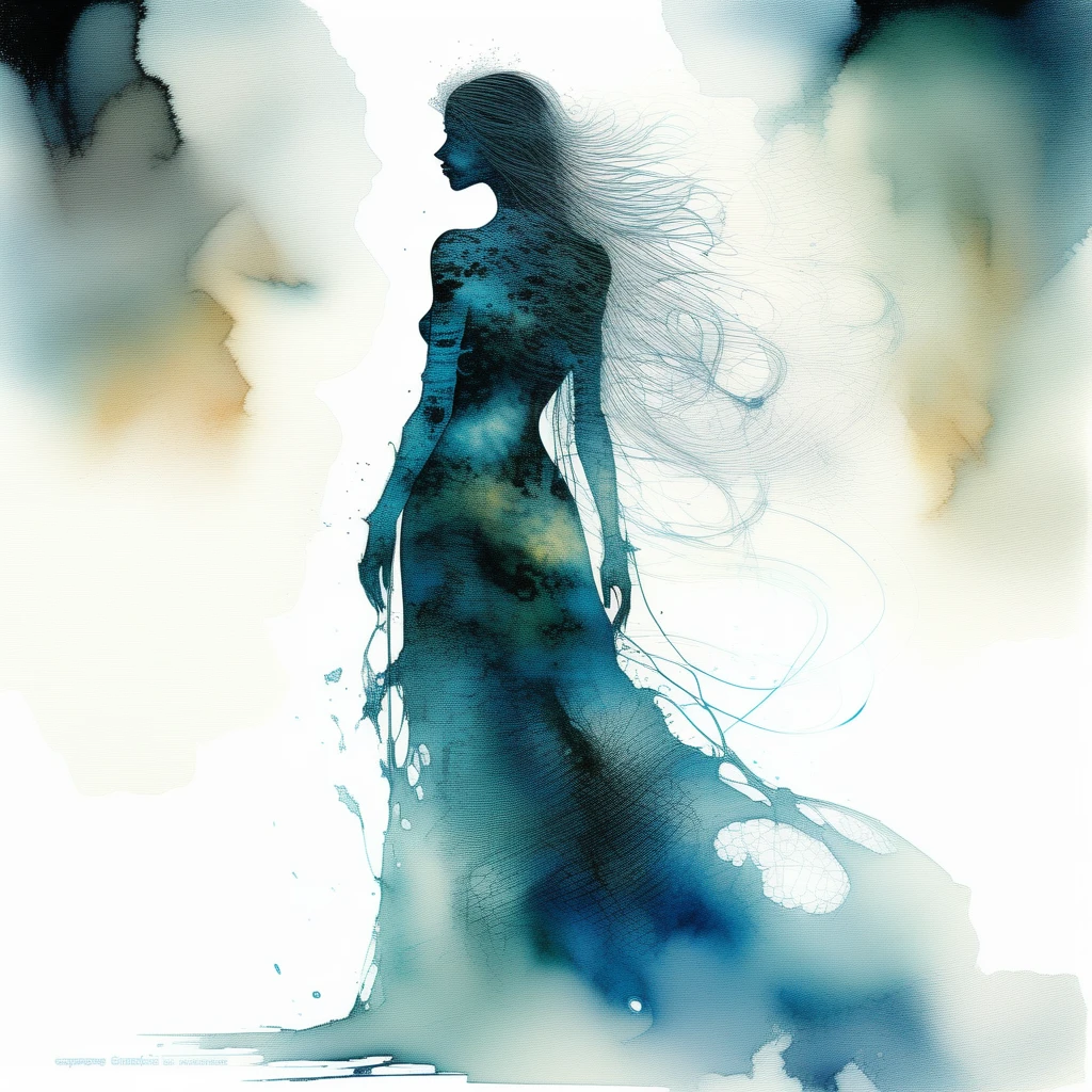 Standing painting，quadratic element，Ghost Maiden