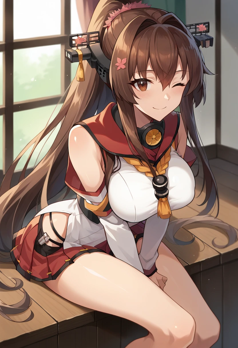 high quality, masterpiece , wallpaper, One beautiful girl, Highly detailed eyes and face, Beautiful attention to detail, Gray Eyes , Beautiful brown hair , 20-year-old , Large Breasts、Nipples , Hairstyle: wavy hair , Ahegao , Ecstasy face , Climax , Stick your tongue out , Drooling from the mouth , Kantai Collection Kongou , sweating , Costume Half-naked , show off my crack , not underwear , Sigh , face dripping , right hand between legs , full body , open legs ,make love , grab wet , heart-shaped pupils , oil skin, tears , not hair accessories , Beauty Salon , lotion , Squishy