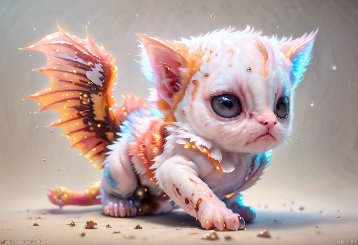 CBCHIMER4, cute baby chimera, kitty
Best quality, 4k, Extremely detailed hyper realistic.