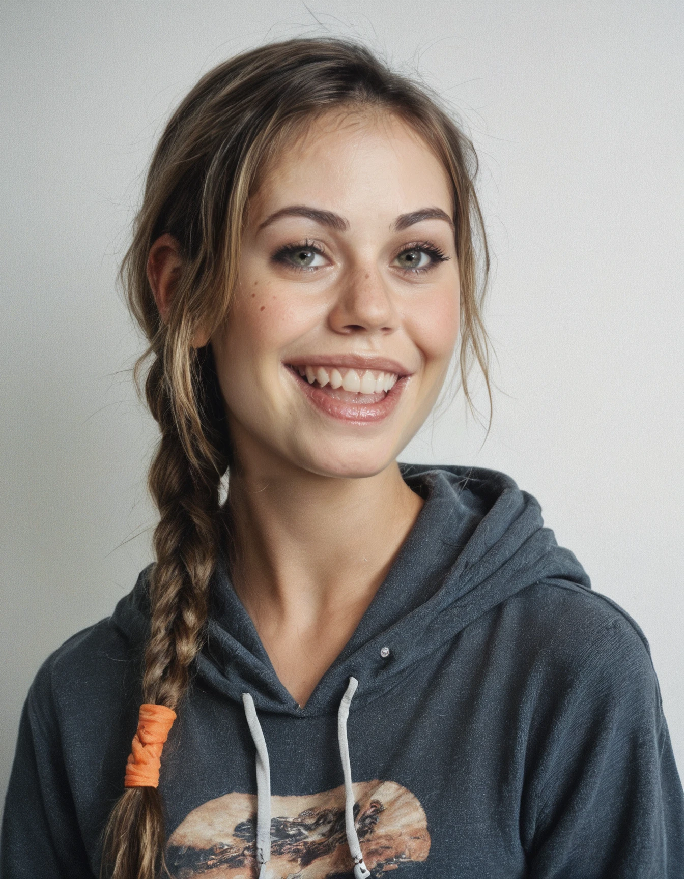 score_9, score_8_up, score_7_up, ohwx, 1girl, slim, photo, realistic, braided ponytail, happy, hoodie, <lora:CrunchyBanana_PONY_DORA_Alexis_Dziena:1>, rating_safe, solo focus