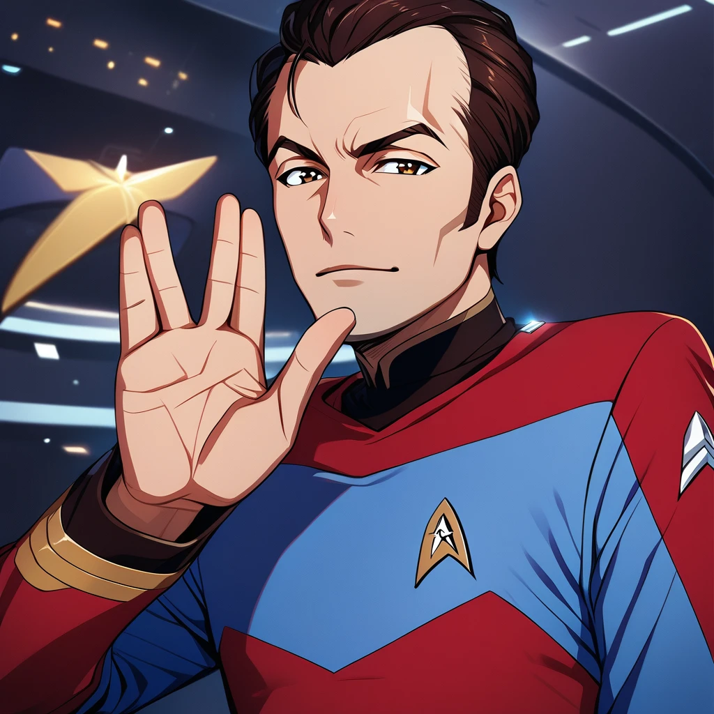 1Boy, Star Trek, Live Long and Prosper, left hand up