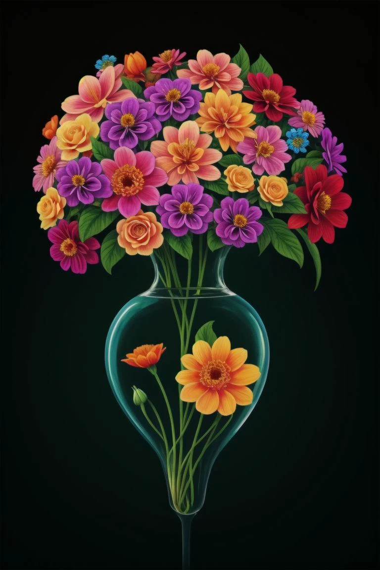 8k, close-up editorial image,
a captivating cyberspace floral arrangement, a fusion of vibrant colors and intricate details, showcases the exquisite beauty of each flower, revealing delicate petals, vibrant hues, and the intricate veining unique to each blossom. futuristic element to the composition. ultra-surreal quality. The shallow depth of field, achieved with the macro lens, isolates the flowers, creating a dreamlike ambiance. This cyberspace floral portrait, with its vibrant colors, intricate details, and futuristic text integration, becomes a breathtaking example of cyber-floral art, blending the beauty of nature with digital innovation.