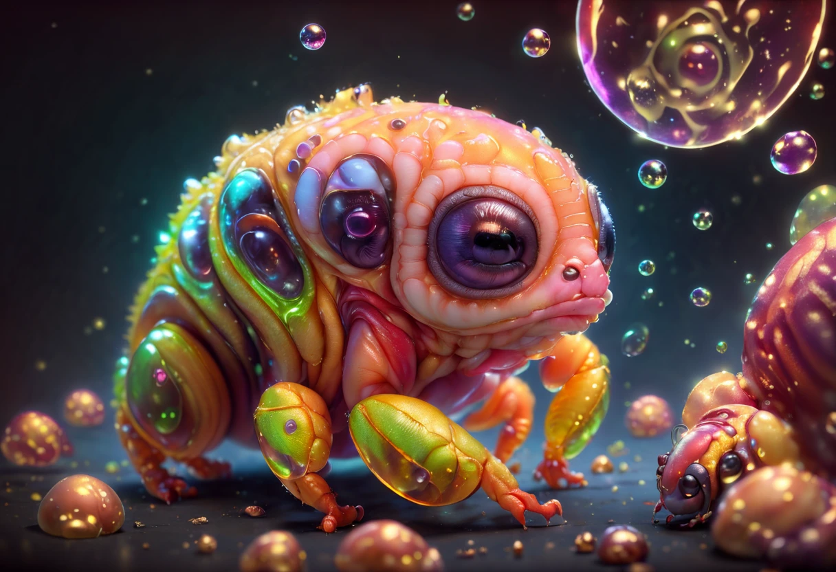 CBCHIMER4, cute baby chimera, bubble bug
Best quality, 4k, Extremely detailed hyper realistic.
DARK BACKGROUND