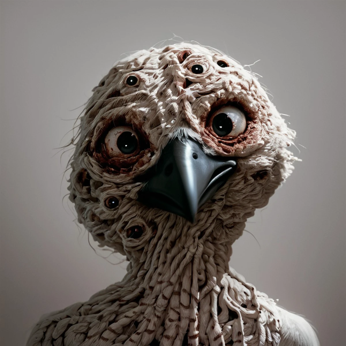 <lora:Eldritch_Beast_Pony:1>, topmount, bird, beak, furry_source, score_9, scoure_8, score_7, breasts, anthro, <lora:photov3:0.75>, realistic, style, horror, beastmass,