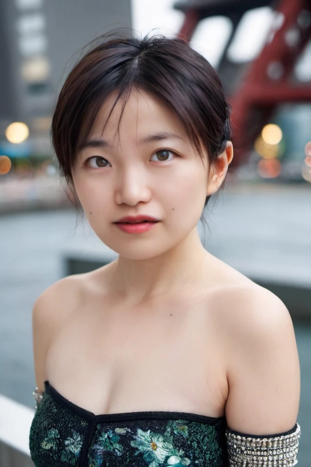 realistic photo of a woman,
<lora:shihoActualJapaneseXL009:0.9> shiho,
Glossy magazine cover, woman with a cybernetic eye and metallic piercings, wearing a ripped and patched cyberpunk outfit, standing in front of Tokyo Tower, rebellious expression, magazine title "Cyberpunk Rebels," issue details "October 2024," headlines teasing articles on "Hacktivism in Japan," "DIY Tech Culture," and "The Fight for Freedom in a Digital Dystopia."
bokeh, professional lighting,, Close-up portrait or full-body shot, emphasizing feminine curves and features, seductive or playful pose, direct gaze or coy expression, alluring attire, glossy fabrics and textures, soft or dramatic lighting highlighting skin and contours, carefully styled hair and makeup, props like flowers, jewelry adding to the overall aesthetic.