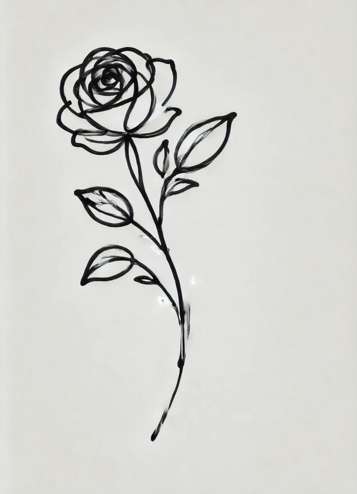 DonM0n3L1n3XL one line drawing, rose gusty celestial biotite <lora:DonM0n3L1n3XL:1>