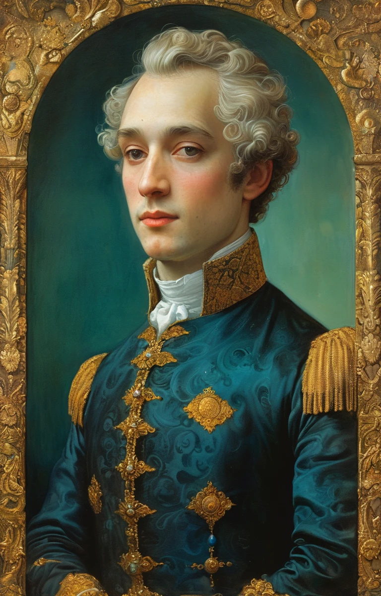 masterpiece,best quality,<lora:tbh357-sdxl:0.6>,illustration,style of Daniel Merriam portrait of noble man