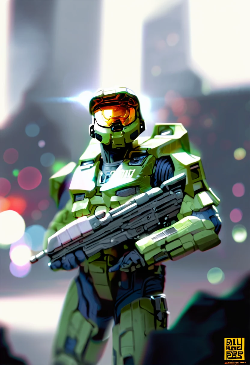 <lora:Master_Chief:1>,score_9,score_8_up,score_7_up,master_chief, mar-c!, 1boy, tall,broad shoulders,
assault_rifle, assault_visor, gun, helmet, logo, male_focus, parody, rifle, solo, spartan_(halo), style_parody, weapon, battlefield_(series), battlefield_3, halo_(series), halo_4, highresï¼depth of field,reflection, blurry background, blurry vision, bokeh,realistic