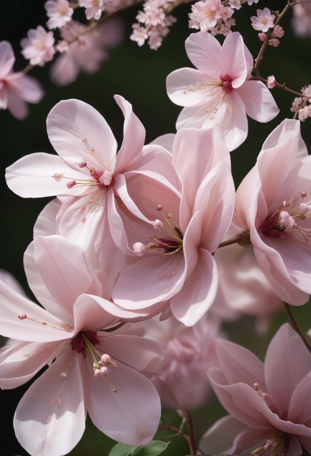 score_9, score_8_up, score_7_up, ((cherry blossom petals made out of RoseOrganzaPY <lora:RoseOrganza_PONY-000005:1>)),  surrounded by petals, river, dimmed light, close up, flowers made out of  RoseOrganzaPY