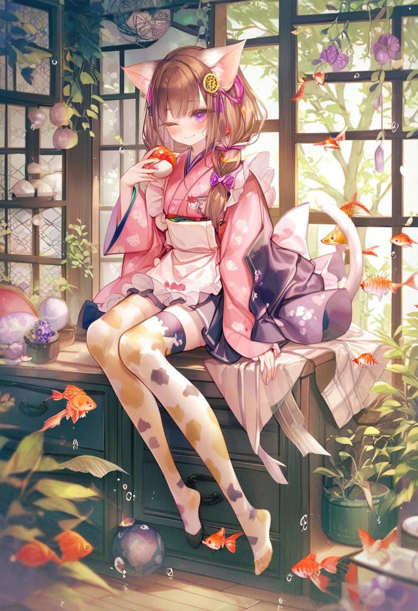 ((anime girl in kimono outfit standing in bamboo forest with flowers, anime lush john 8k woods)), in a kimono, sakura kinomoto, best anime 4k konachan wallpaper, (in kimono), seductive anime girl, beautiful anime girl, sakura petals around her, Anime CG soft art, Hikari, Beautiful anime woman, Beautiful and seductive anime woman, in a bamboo forest,  ((((semil desnuda)))), (((nude)), sexy, ((provocative kimono))