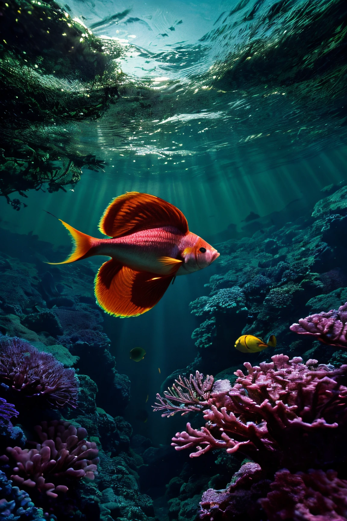 (ultra high res:1.4), (masterpiece), (beautiful lighting:1.4) ,(lush green forest, Mountains, Bright sunlight illuminates the crystal-clear water) (deep underwater), anime, half above water and half below water, (clear underwater), (beautiful sky with clouds and smoke, tropical fish, depth:1.3)
Stable-Yogis-Samsung-s24-ultra-1.5x
Stable-Yogis_Makeup-Enhancer-1.5x
Stable-Yogis-Truecapture-1.5x
Stable-Yogis-Rembrandt-lighting-1.5x
Stable-Yogis-EtherealBeauty-1.5x
<lora:Detail-Slider-V3-By-Stable_yogi:0.4>
<lora:NOISEOFFSET_BY_STABLE_YOGI:0.4>