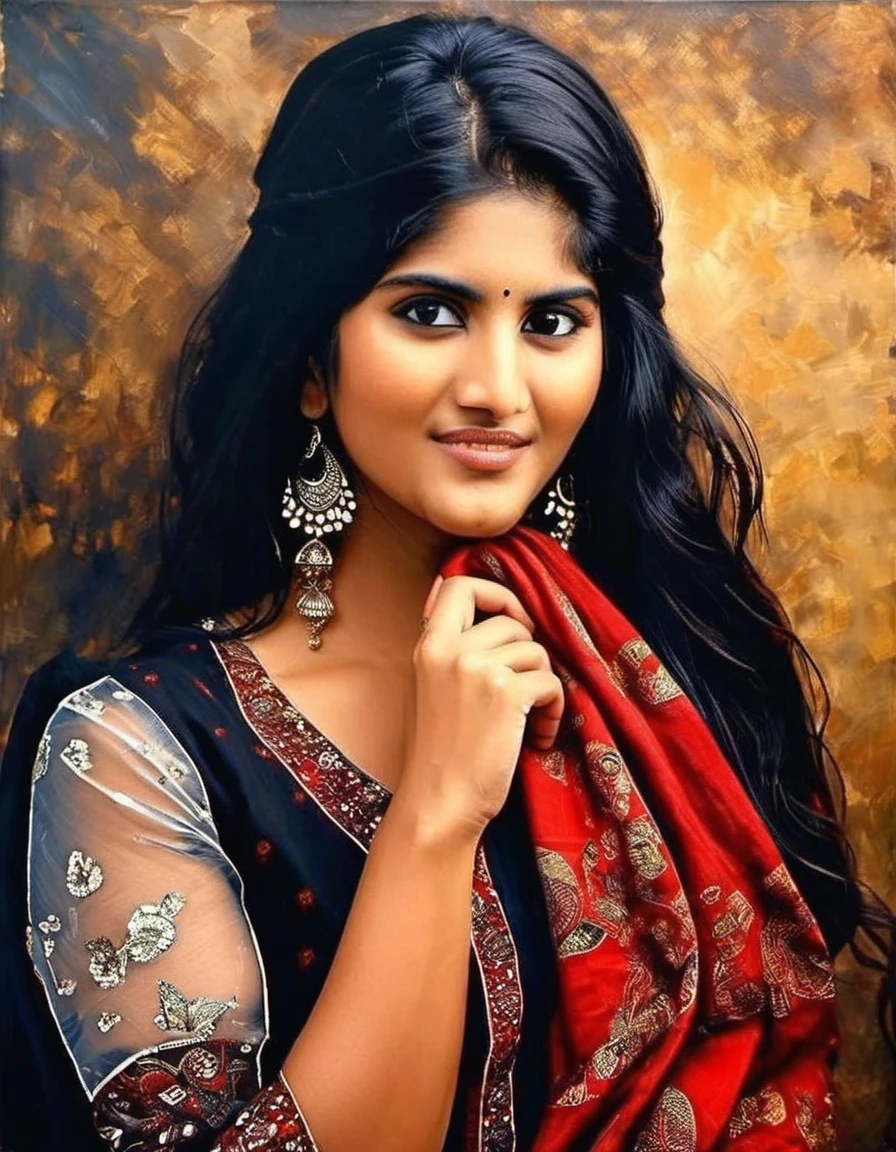 photograph MeghaAkash,<lora:MeghaAkashSDXL:1>breathtaking portrait of a gorgeous girl, sultry, red scarf, dark gold and black, gossamer fabrics, jagged edges, eye-catching detail, insanely intricate, vibrant light and shadow , beauty, paintings on panel, textured background, captivating, stencil art, style of oil painting, modern ink, watercolor , brush strokes, negative white space, 50mm . cinematic 4k epic detailed 4k epic detailed photograph shot on kodak detailed cinematic hbo dark moody, 35mm photo, grainy, vignette, vintage, Kodachrome, Lomography, stained, highly detailed, found footage, MeghaAkash,<lora:MeghaAkashSDXL:1>breathtaking portrait of a gorgeous girl, sultry, red scarf, dark gold and black, gossamer fabrics, jagged edges, eye-catching detail, insanely intricate, vibrant light and shadow, beauty, paintings on panel, textured background, captivating, stencil art, style of oil painting, modern ink, watercolor, brush strokes, negative white space, contemporary, cinematic, moving, full, attractive, elegant, color, rich deep colors, romantic, epic, stunning, inspiring, beautiful detailed, amazing composition, clear, very inspirational, appealing, inspired, complex, highly creative, cool, awesome, lovely, futuristic