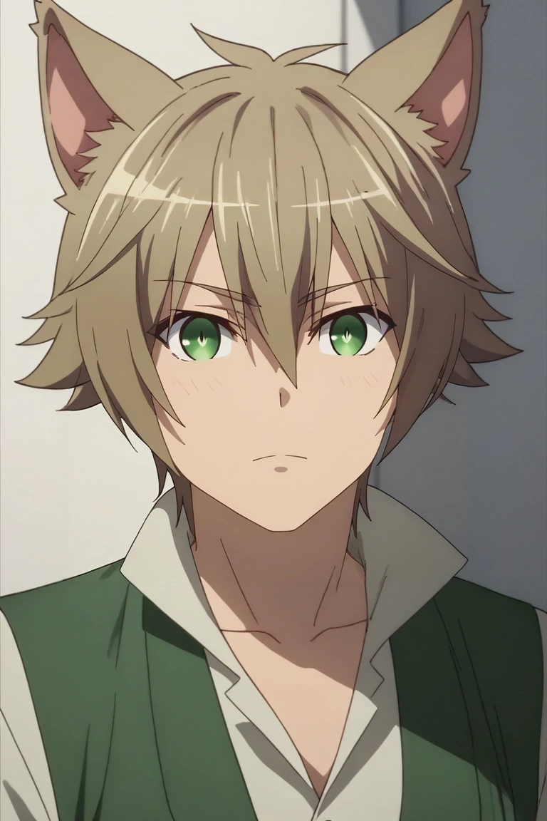 score_9, score_8_up, score_7_up, source_anime, rating_safe, , anime screencap, , , , , 1boy, solo, male focus, <lora:elk_choyoyu_pony:0.98>, elk_choyoyu, brown hair, green eyes, short hair, animal ears, hair between eyes, , , caps, <lora:sdxl_lightning_8step_lora:1>