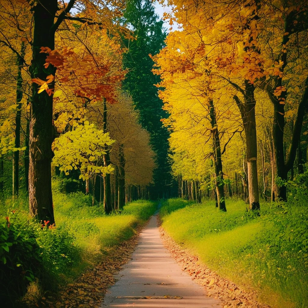 score_9, score_8_up, score_7_up, rating_safe, forest path in autumn, no humans, (raw, photo, realistic:1.1)