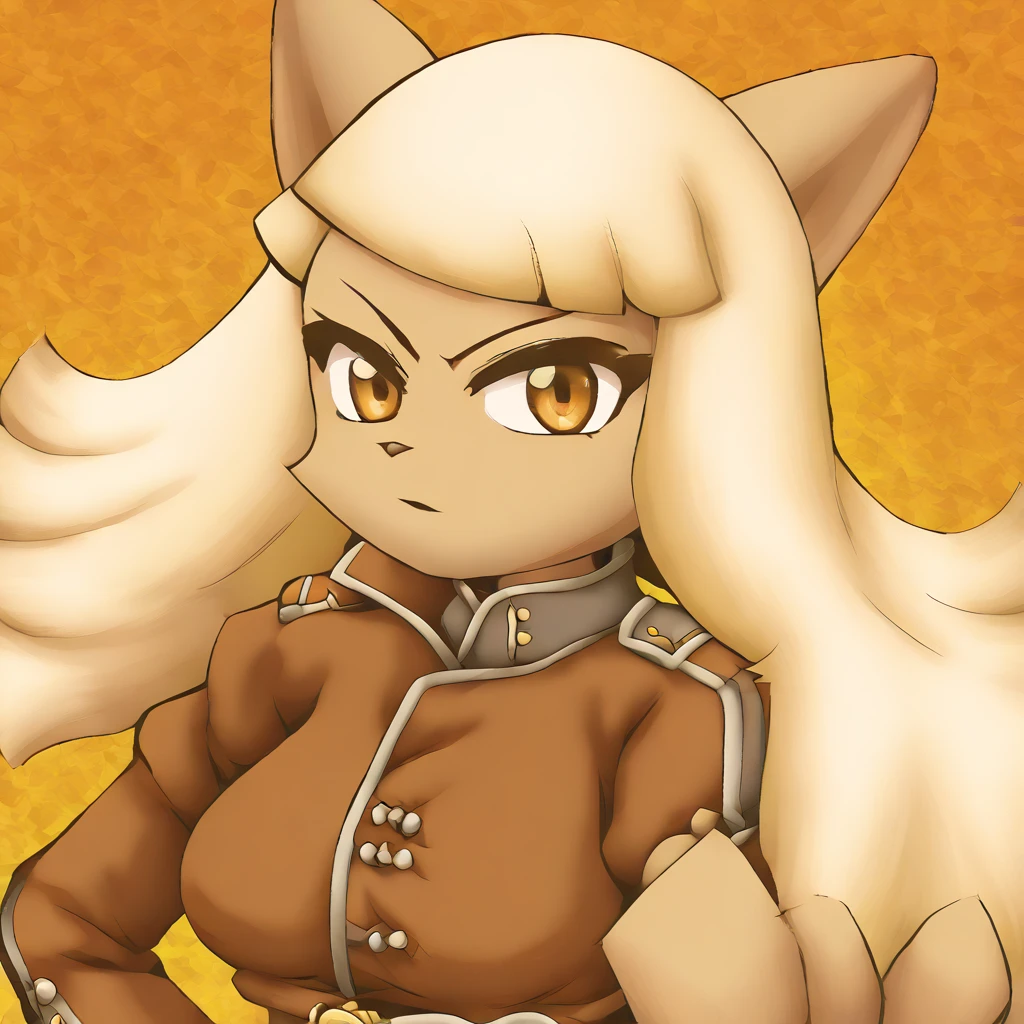 Vanilla Muscat,  source_anime,source_furry,source_game,female,anthro,furry, HD, 8k, highres, antialiasing, texture, Talis Outfit, breasts, looking at viewer, long hairs