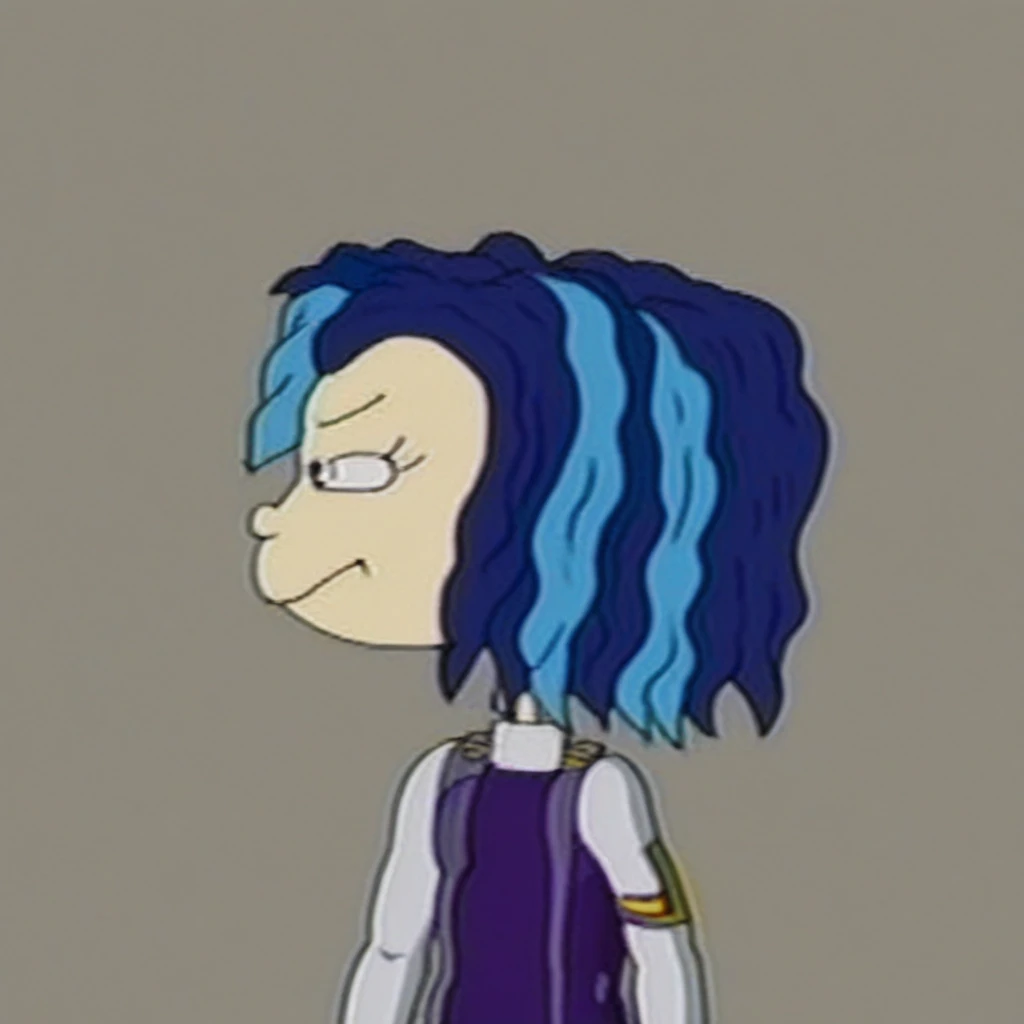 blue streak in hair