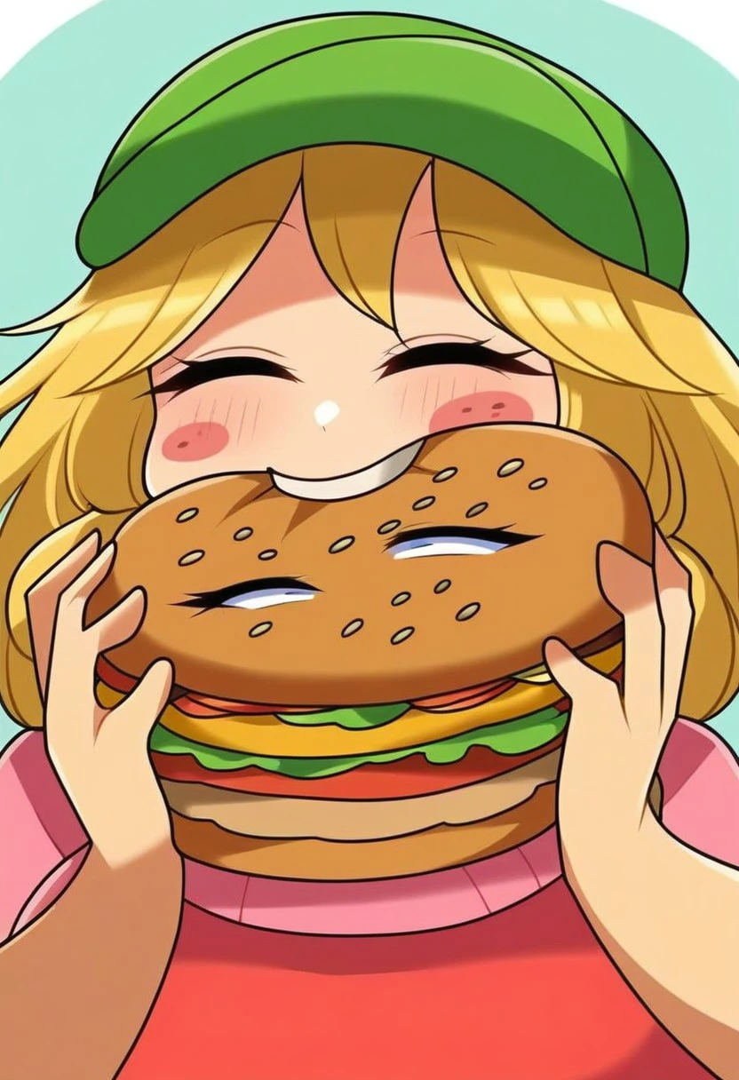 a chubby ,chubby ,two very obese schoolgirls,eating tons of pizza,one girl explodes from overeating,