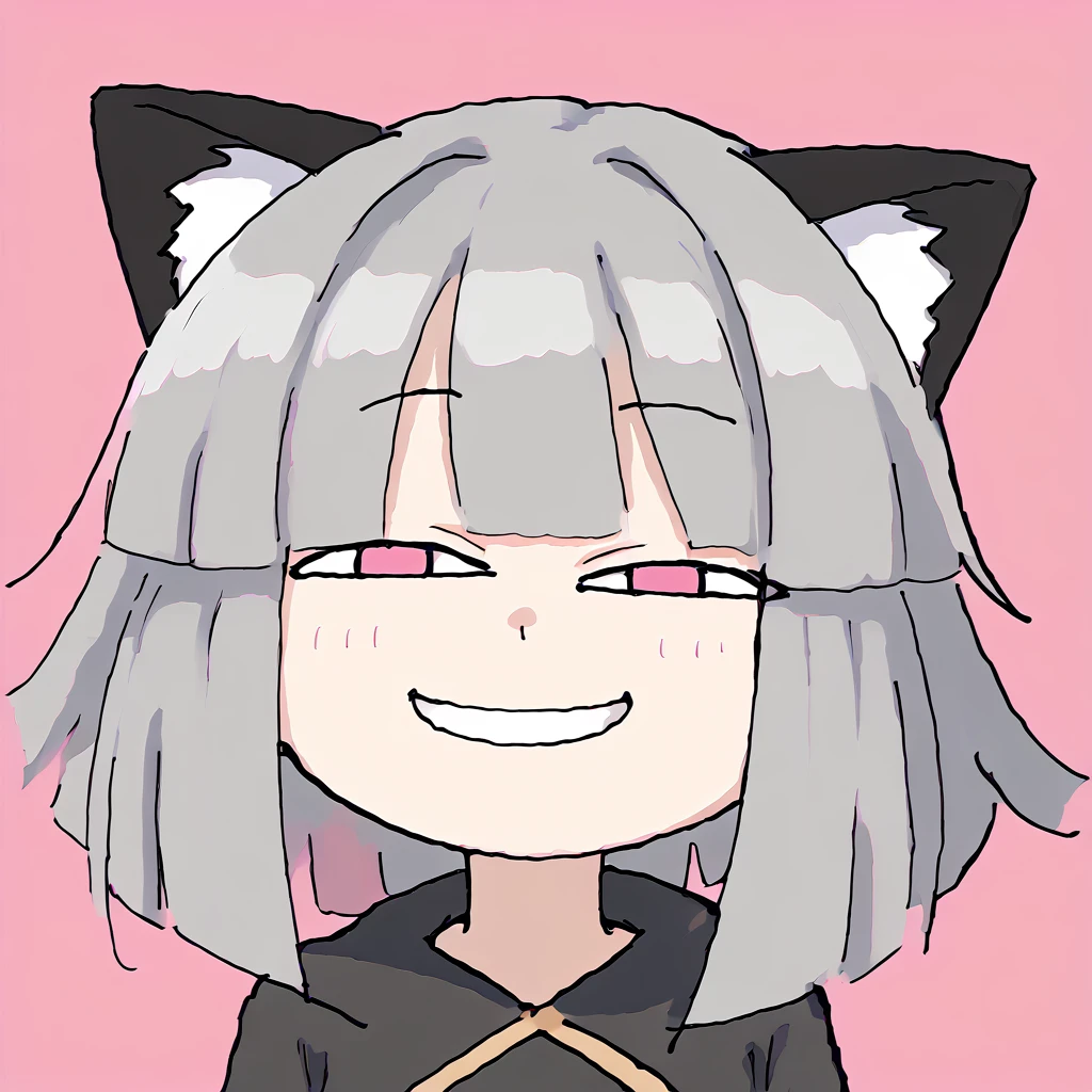 <lora:Keke:1> 1girl, cat ears, animal ears, grey hair   <lora:AnyasHehFaceMeme_XLPD:0.8> IncrsAnyasHehFaceMeme, grin