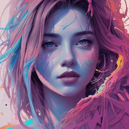 strong warrior princess| centered| key visual| intricate| highly detailed| breathtaking beauty| precise lineart| vibrant| comprehensive cinematic| Carne Griffiths| Conrad Roset