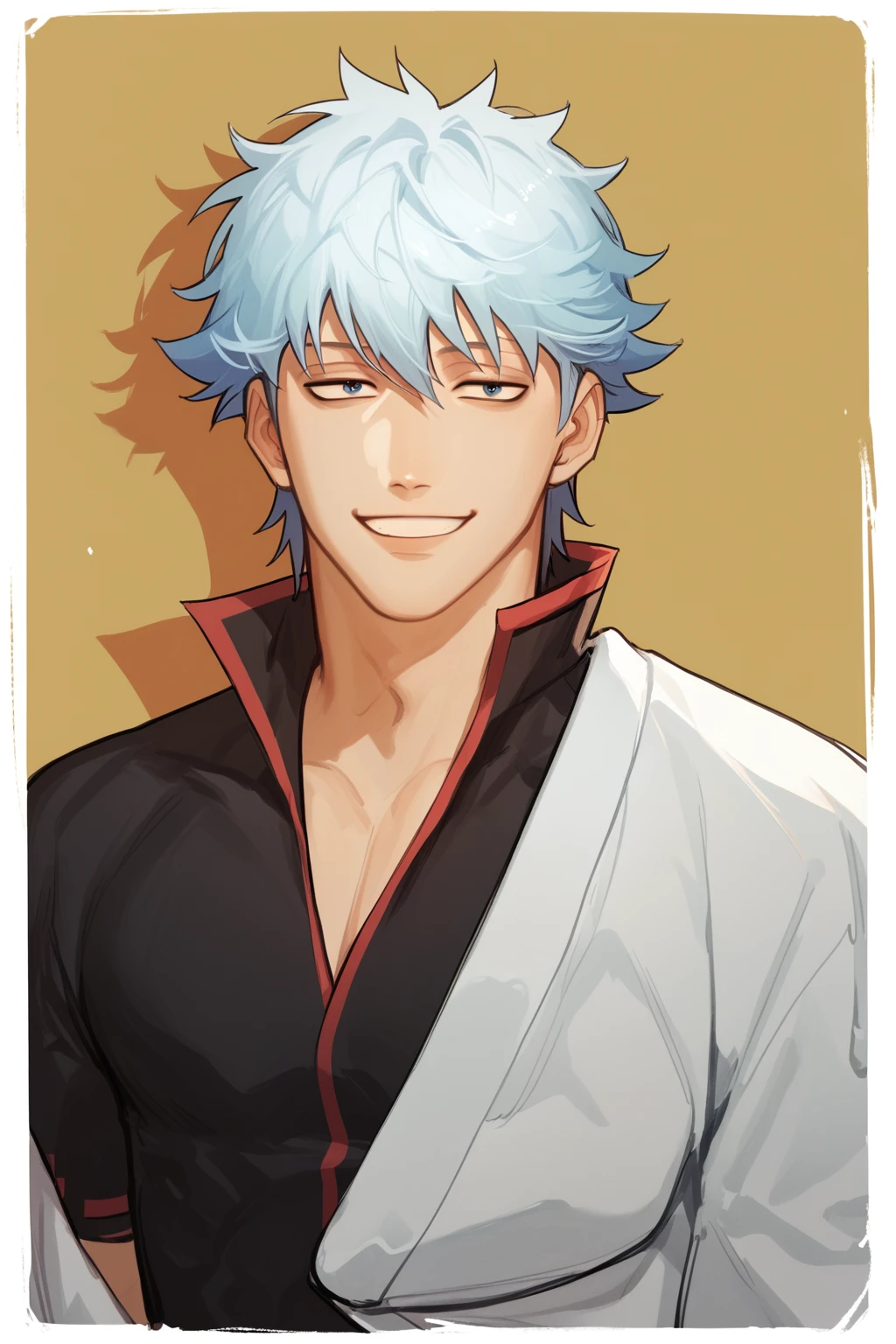 score_9, score_8_up, score_7_up, score_6_up, BREAK, 1boy, solo, gintoki, white kimono, hadanugi dousa, black shirt, upper body, light smile<lora:EMS-436710-EMS:1.000000>