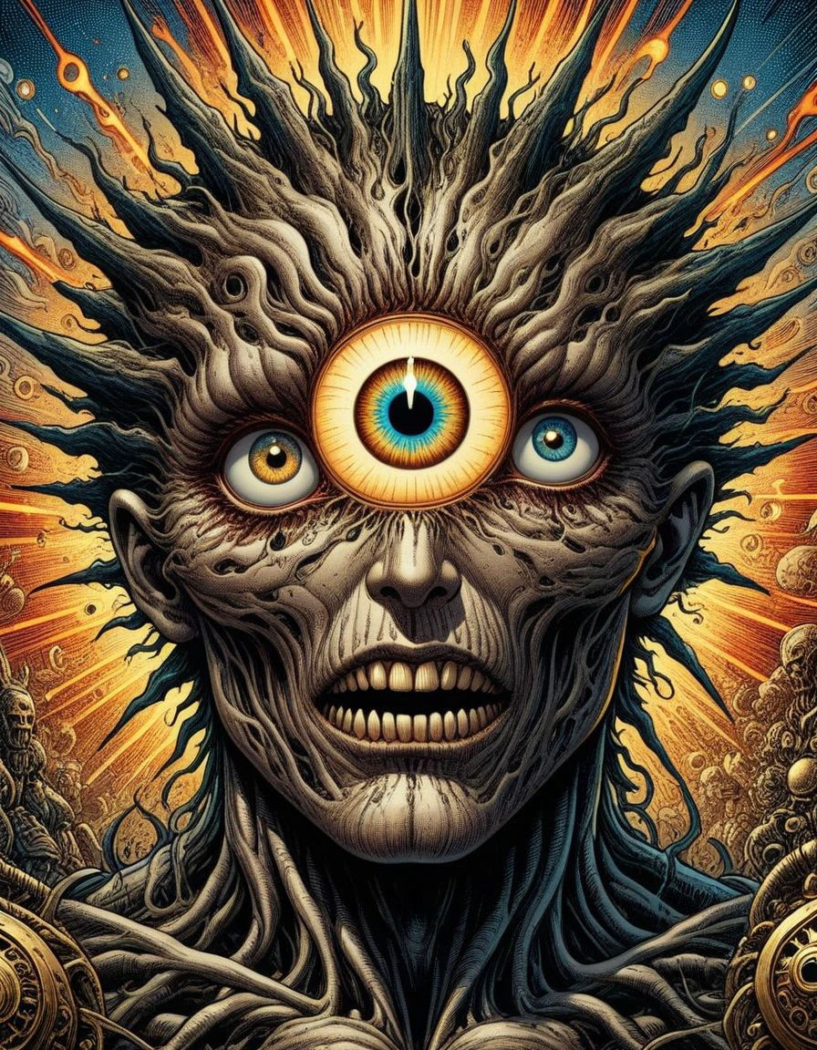 comic breathtaking helios-comics,eye eye humanoid figure monster, symmetrical, highly detailed, digital art, sharp focus, trending on art station, kentaro miura manga art style
<lora:helios-comics:1> . award-winning, professional, highly detailed . graphic illustration, comic art, graphic novel art, vibrant, highly detailed