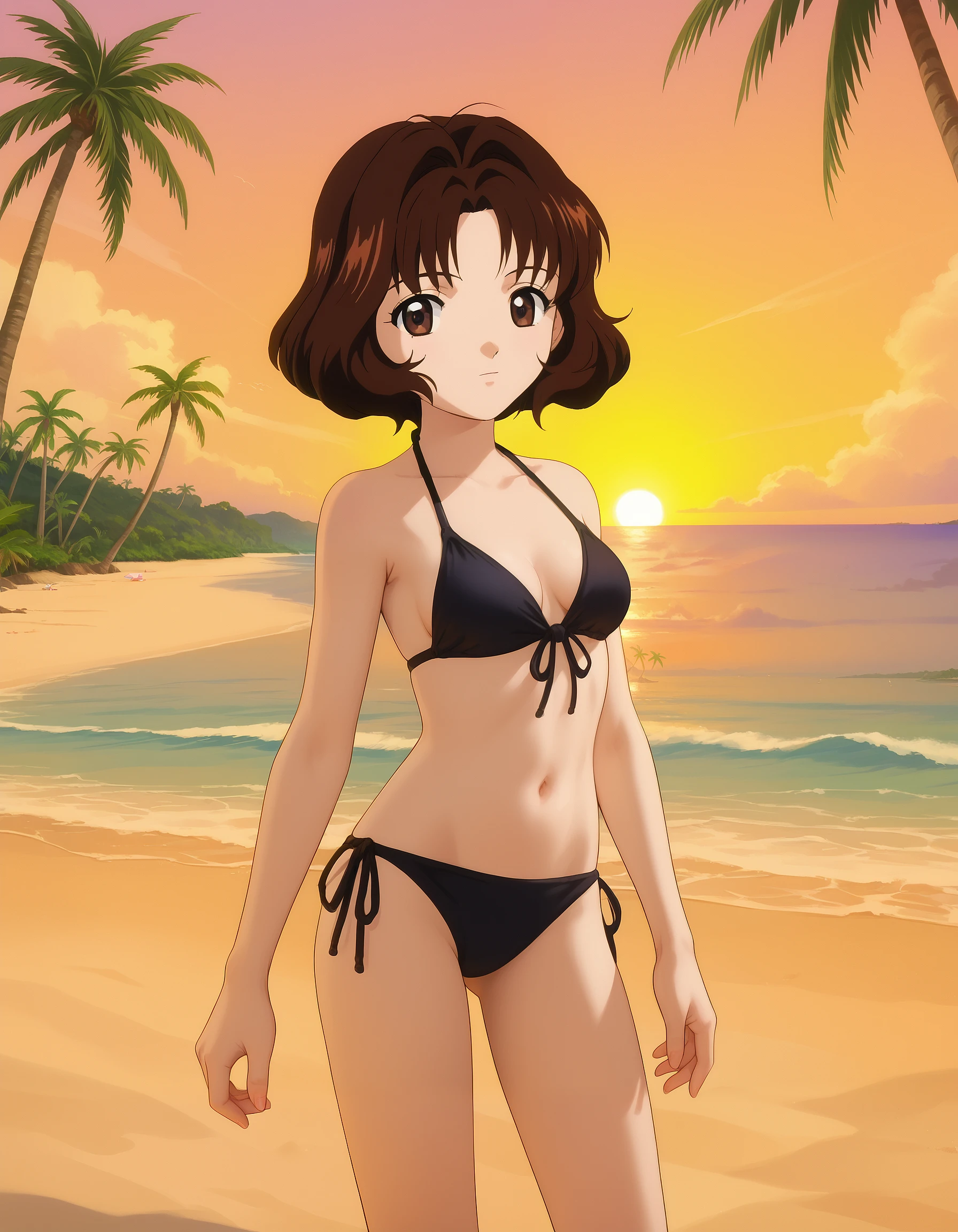 masterpiece,highres,high quality,extremely detailed,solo,
<lora:Lachesis001:0.7>,looking at viewer,
Lachesis,1girl,short hair,
long legs,
bikini,ocean,beach,sunshine,
full body,standing,