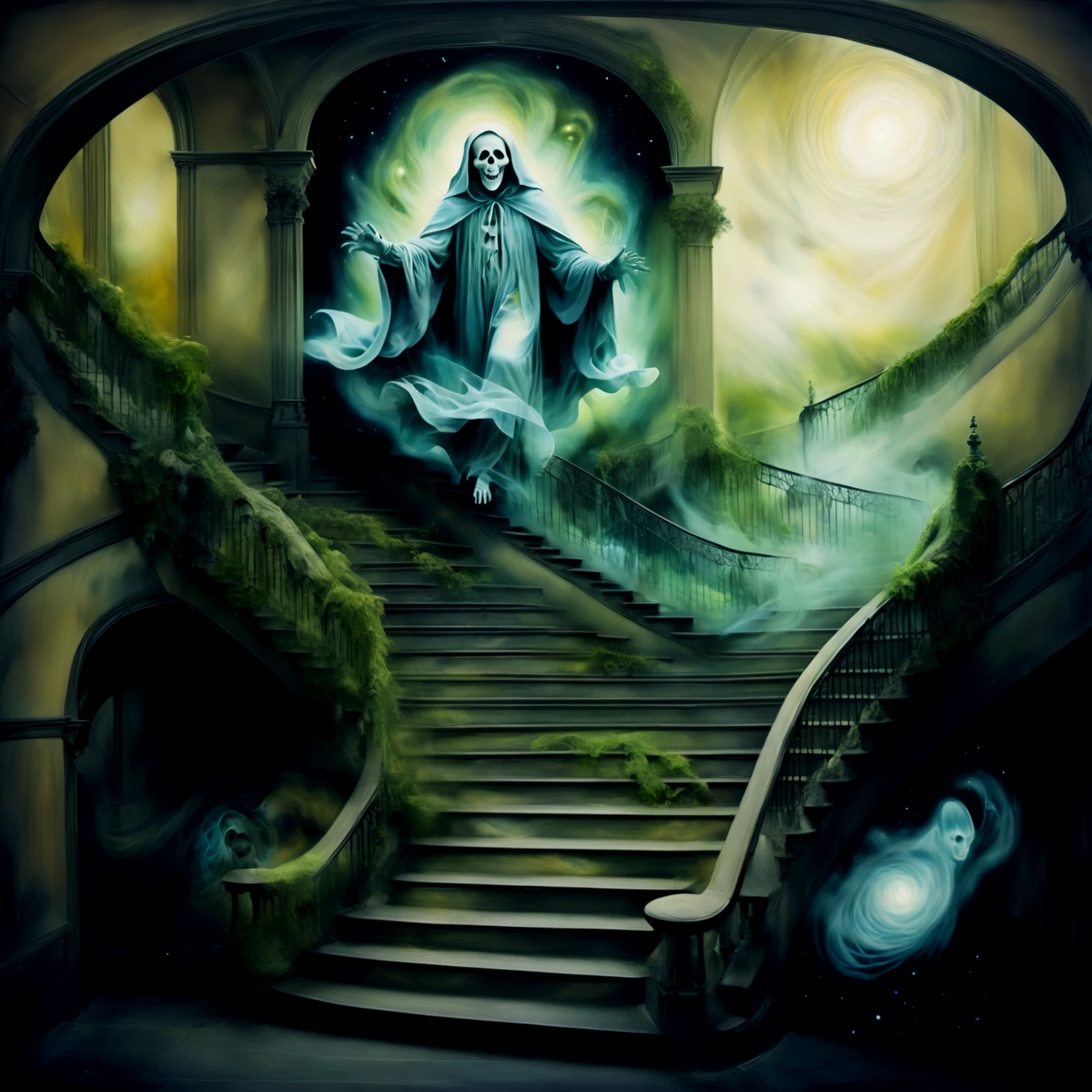 Ghost, floating on stairs. 

Airbrush painting.

<lora:Confuxion01_CE_SDXL:1.2> cnfuxnXE

