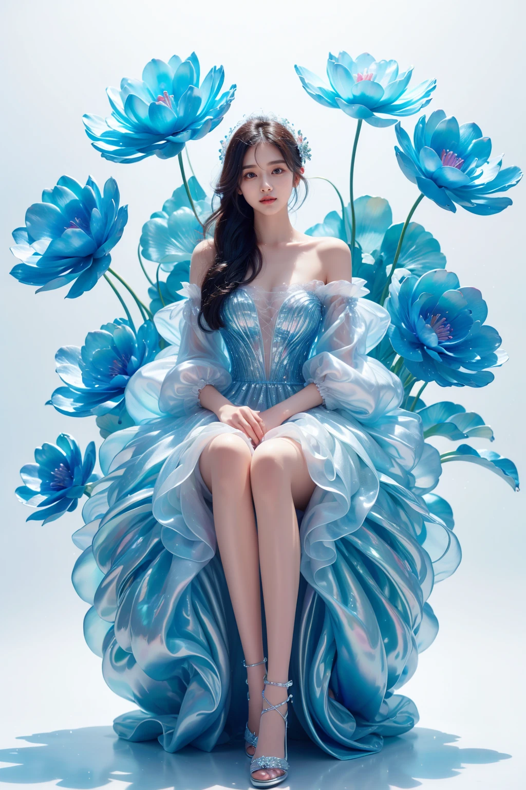 1girl,ice flower,ice flower dream, <lora:JAY - ICE FLOWER DREAM:0.7>