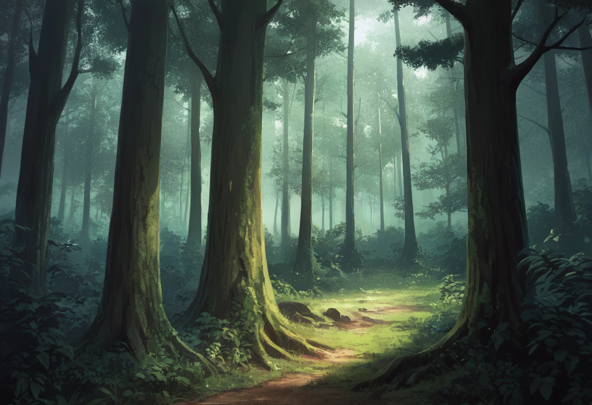 Forest background PonyXL