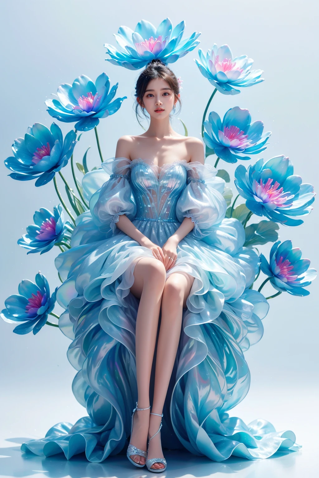 1girl,ice flower,ice flower dream, <lora:JAY - ICE FLOWER DREAM:0.7>