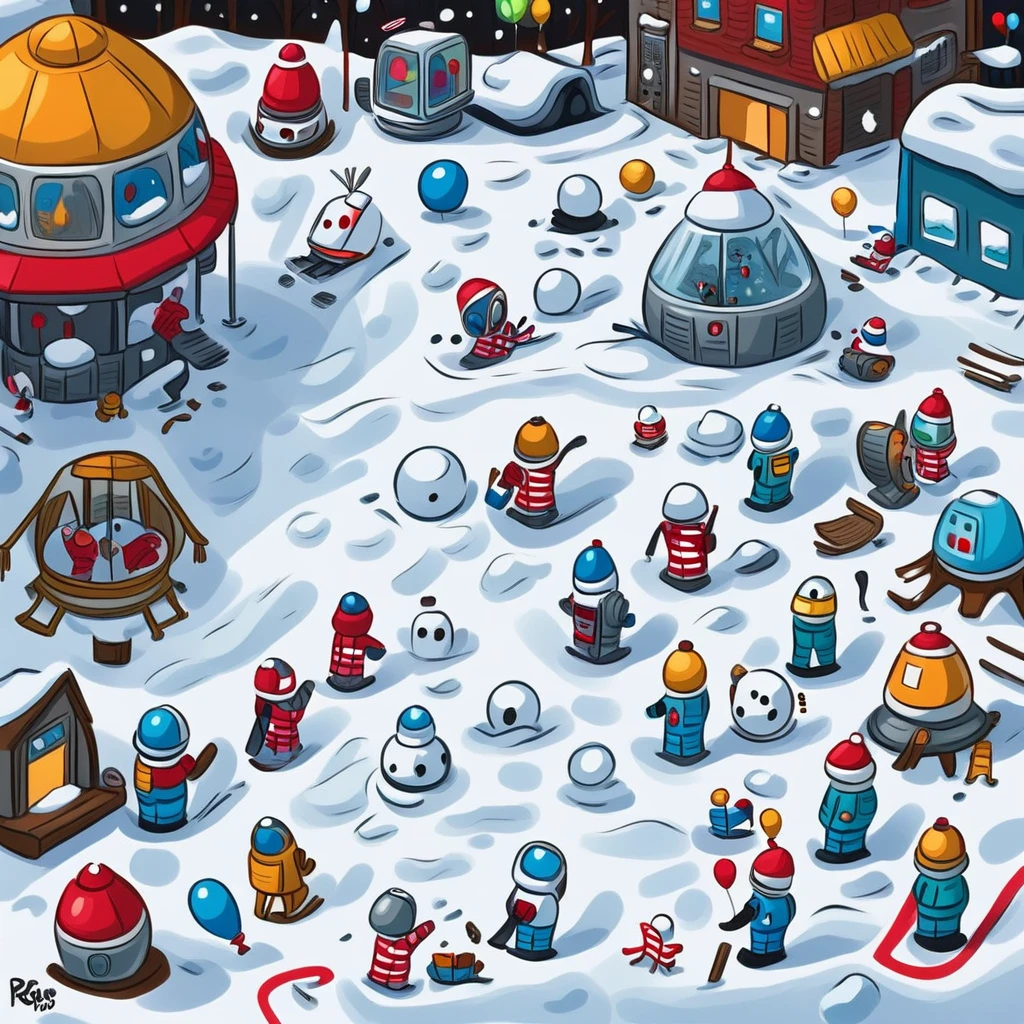 elephant, balloon, from above, snow, snowman, astronaut, nature, umbrella, shirt, necktie