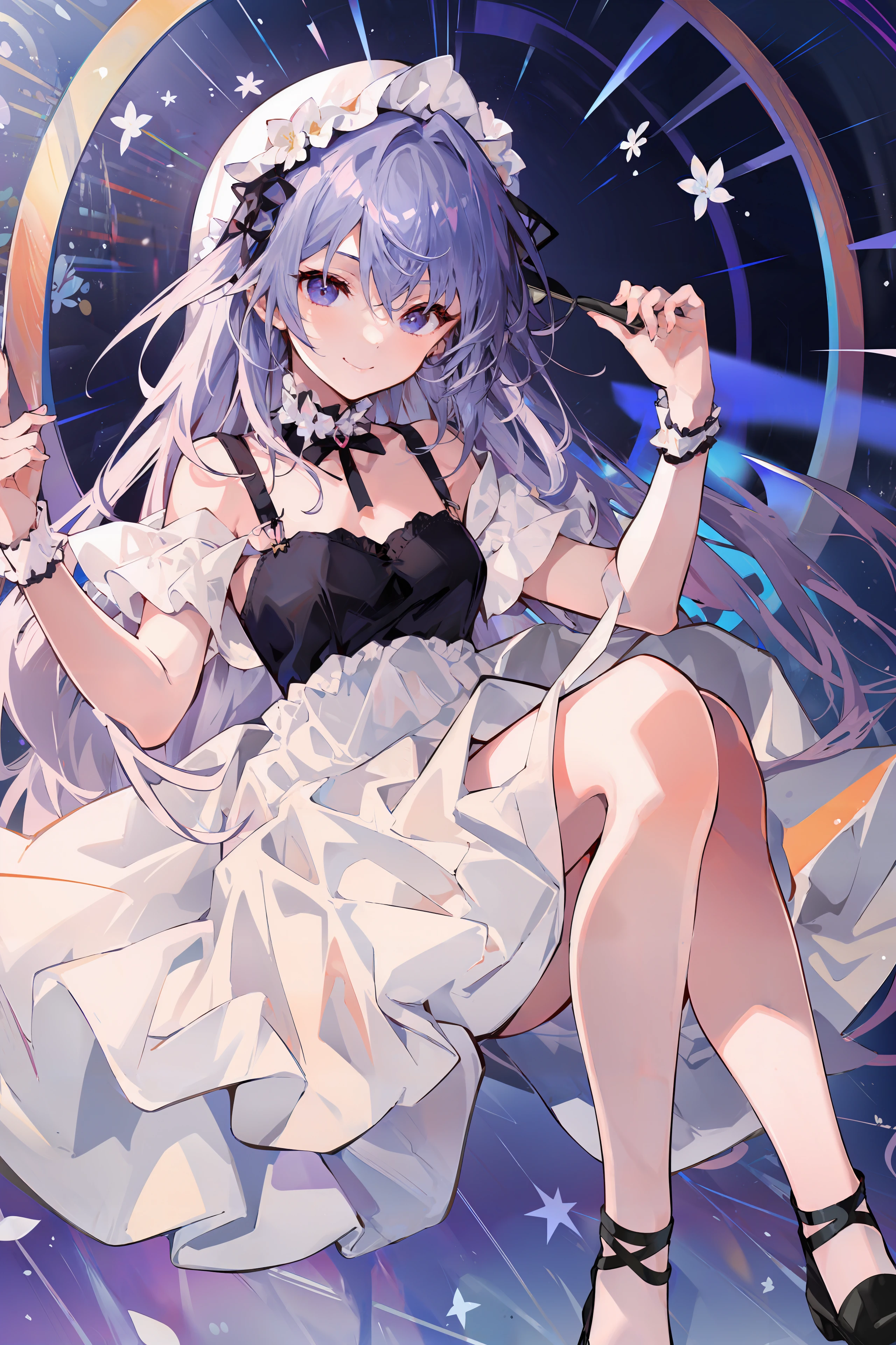 masterpiece,best quality,high quality,absurdres,1girl,solo,<lora:ããã¦ã:0.8>,light smile,dress,