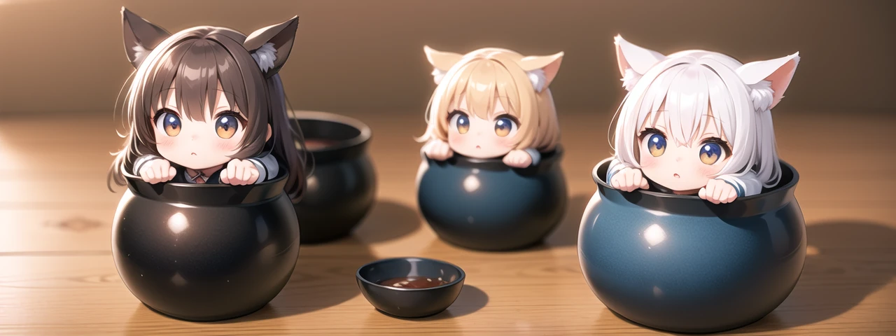 <lora:tsubo-001:1> chibi girl in tsubo pot